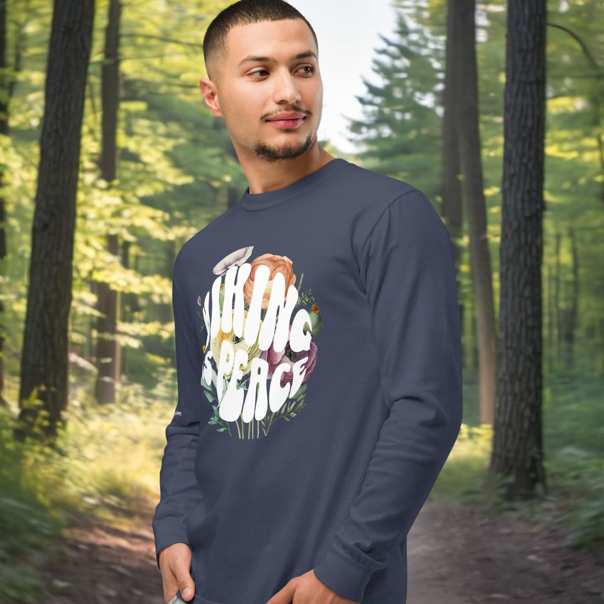 Hiking Is Peace Long-Sleeve Tee