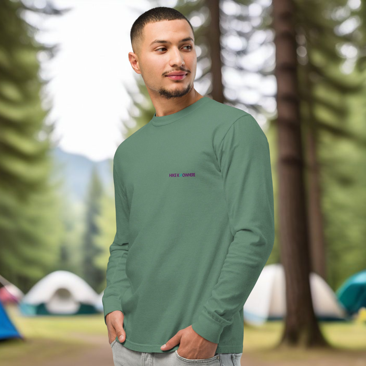Hiking Shit Graphic Long Sleeve Tee