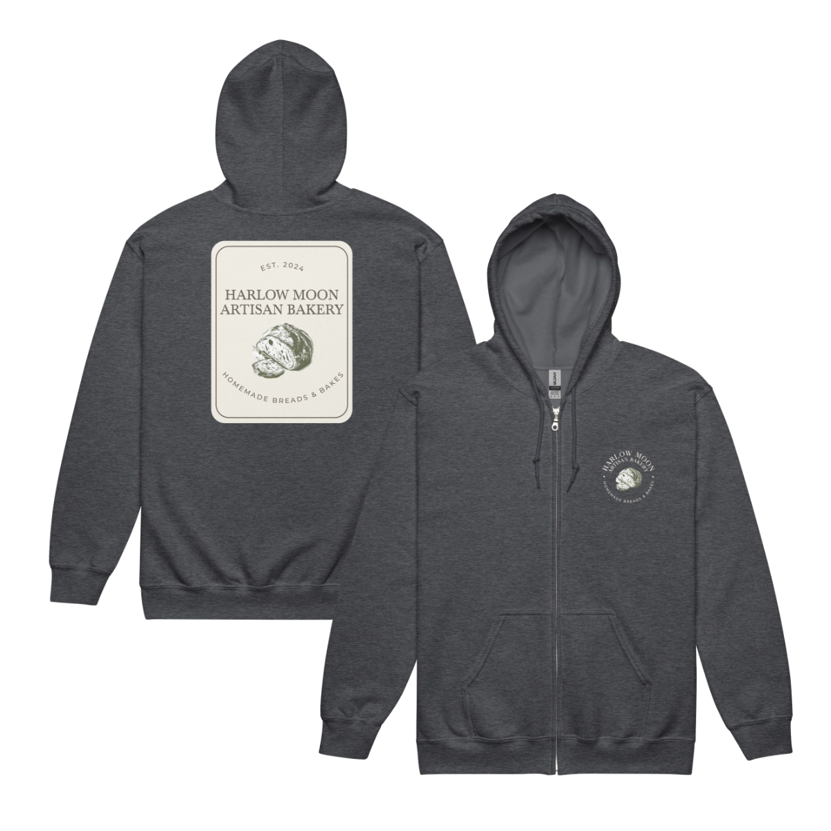 Harlow Moon Zip Hoodie