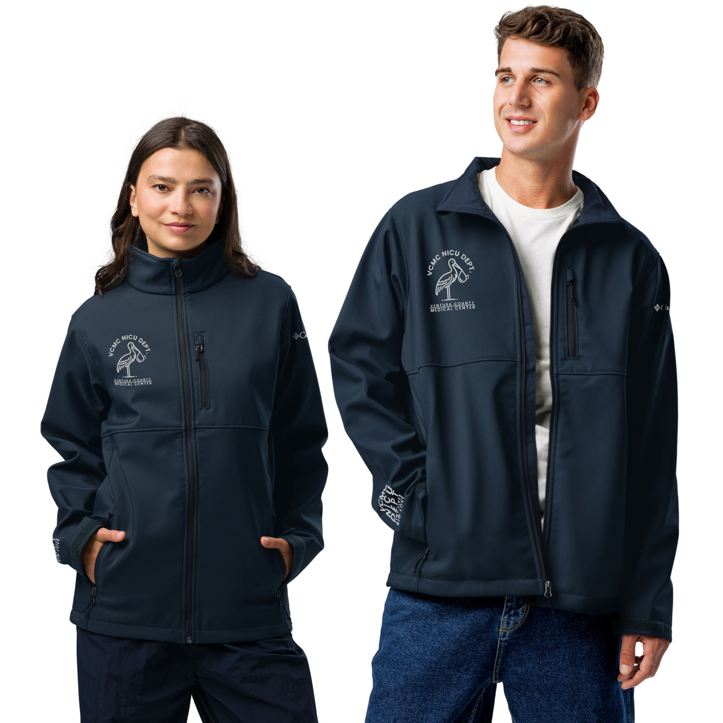 VCMC NICU Unisex Columbia Soft Shell Jacket