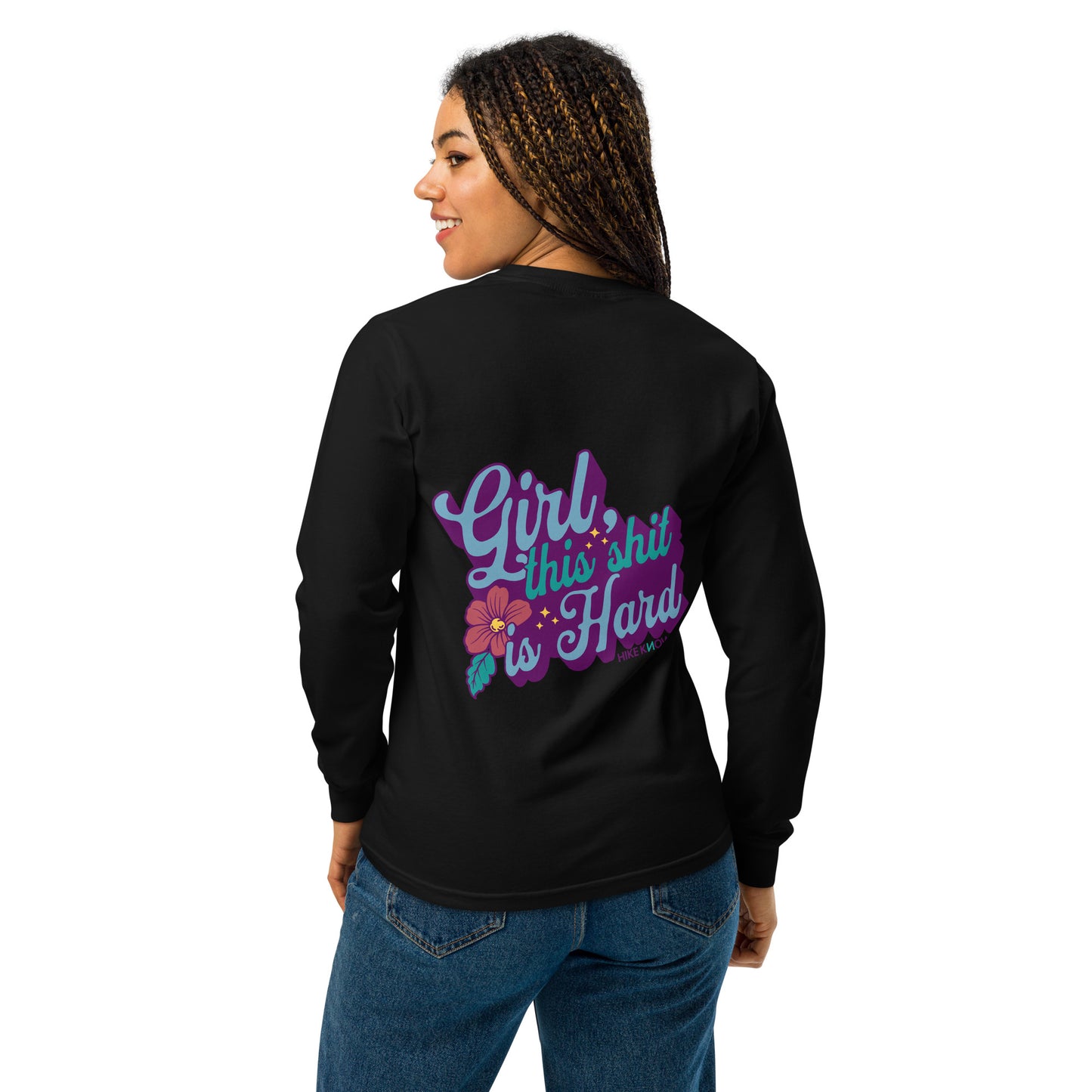 Hiking Shit Graphic Long Sleeve Tee
