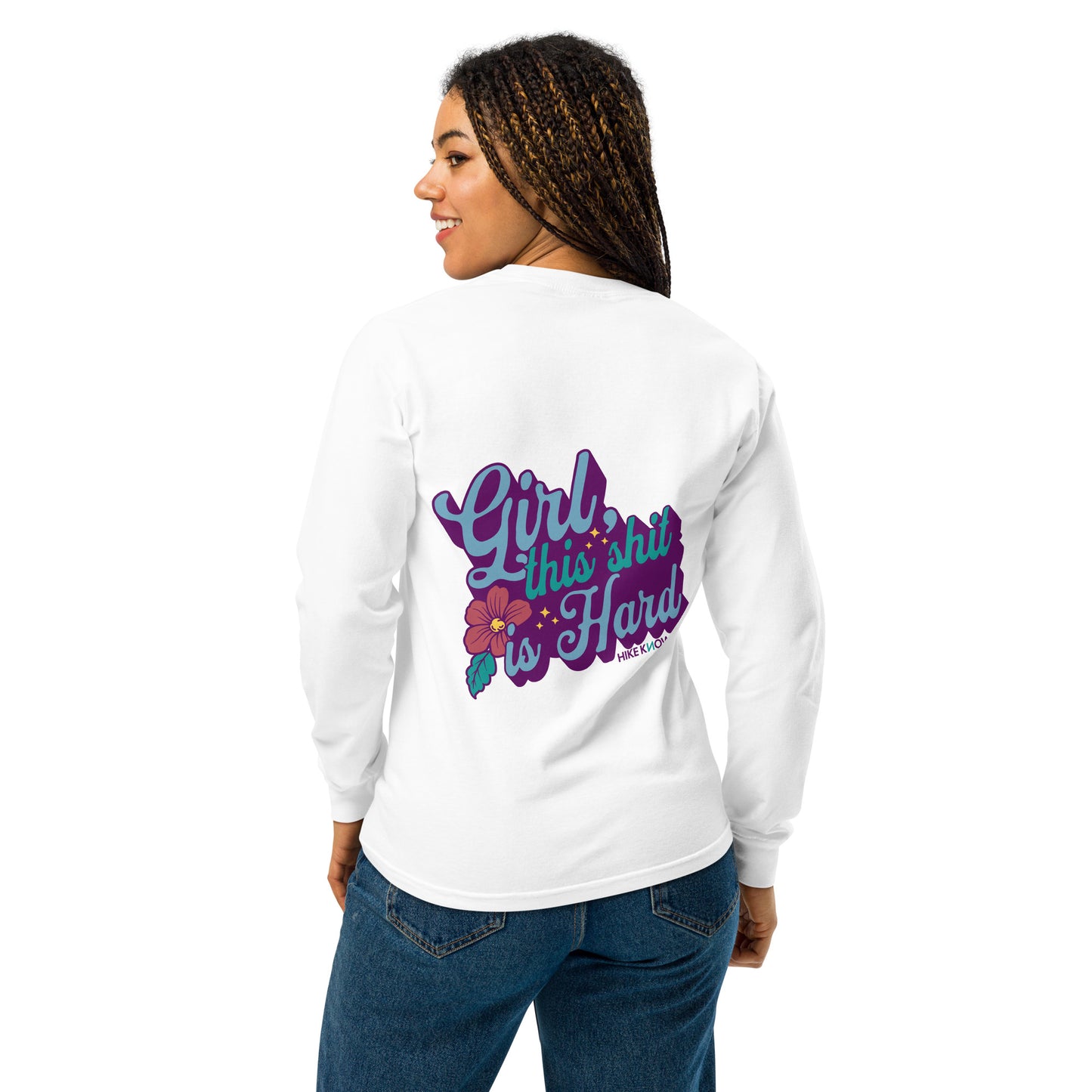 Hiking Shit Graphic Long Sleeve Tee